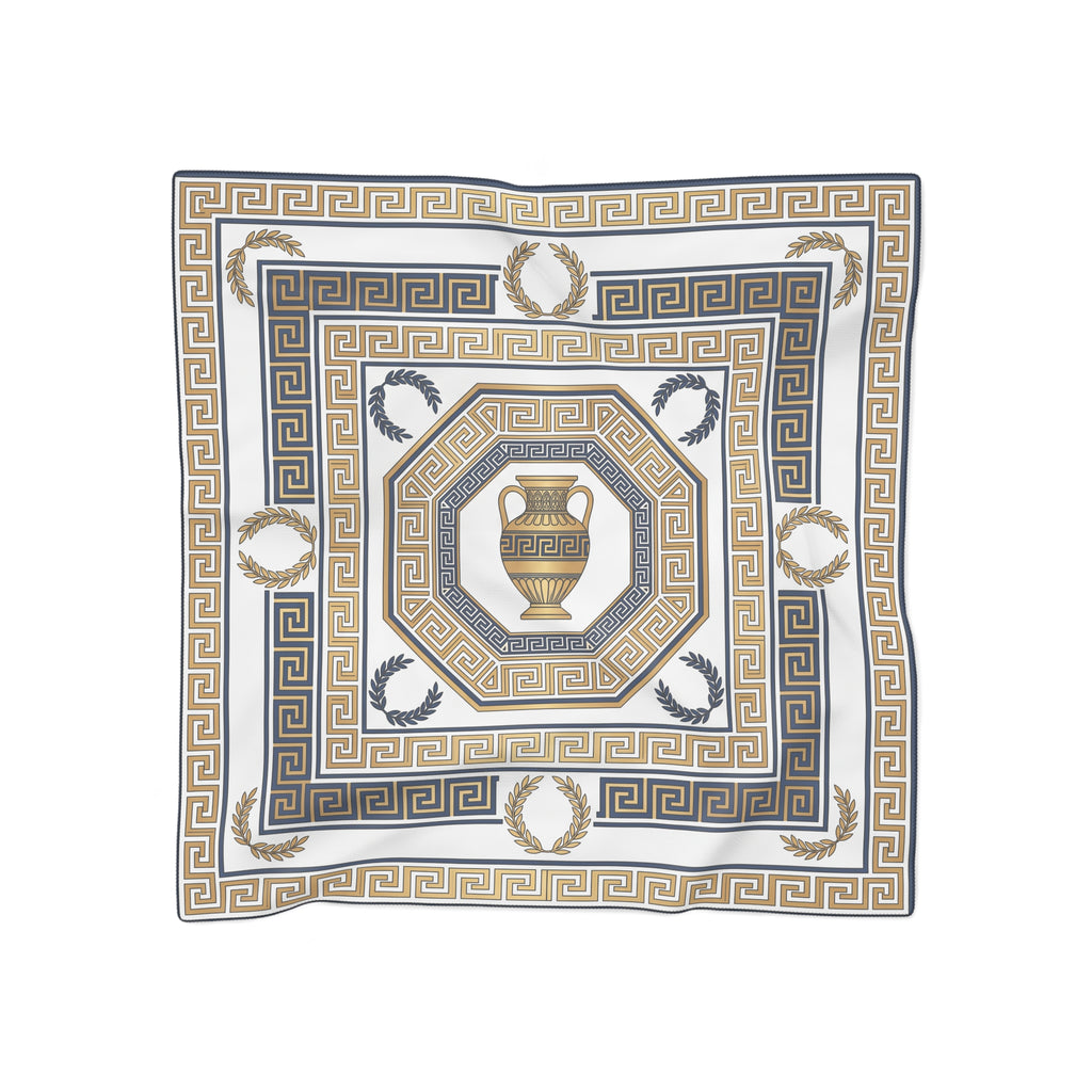 Odescalchi - Opal Greek Meander Scarf