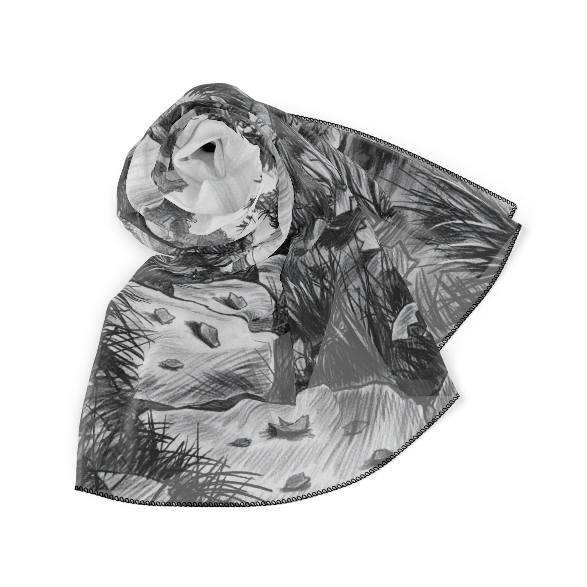 Perrault - Autumn Lakeside Sketch Scarf