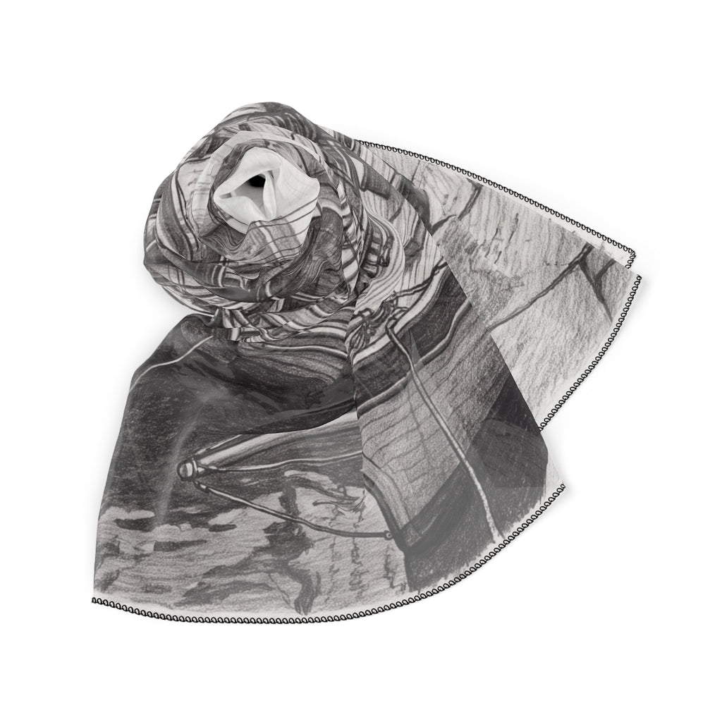 Kesgrave - Harbor Sails Sketch Scarf