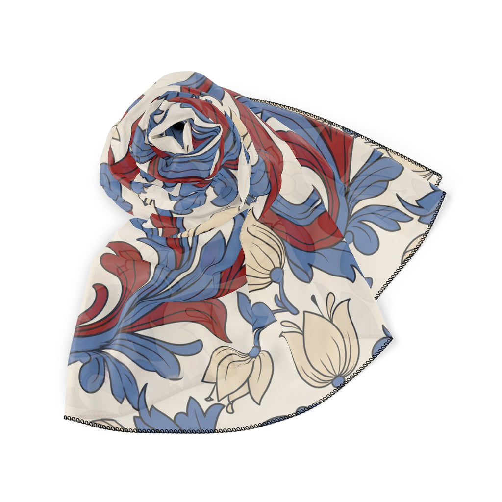 Lomellini - Rosemaling Scroll Heritage Scarf