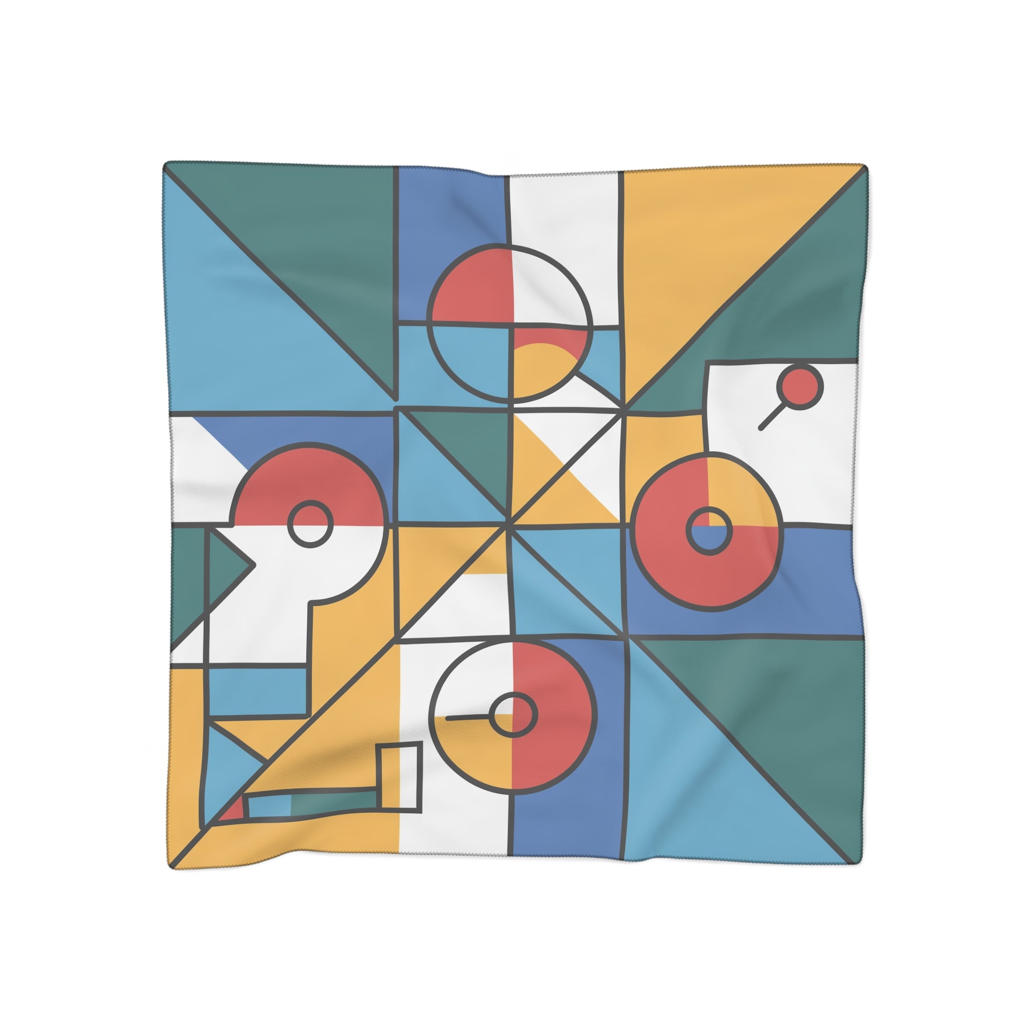 Mocenigo - Modern Bauhaus Geometry Scarf