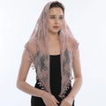 Herrera Mantilla – Dusty Rose Lace with Floral Detailing