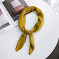 Solid - Golden Ochre Satin Scarf