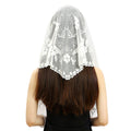 Gamboa Mantilla – White Floral Embroidered Veil