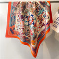Dampierre - Geometric Odyssey Scarf – Orange Edition
