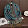 Chantilly - Ocean Paisley Shawl