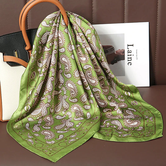Montague - Green Paisley Elegance Scarf