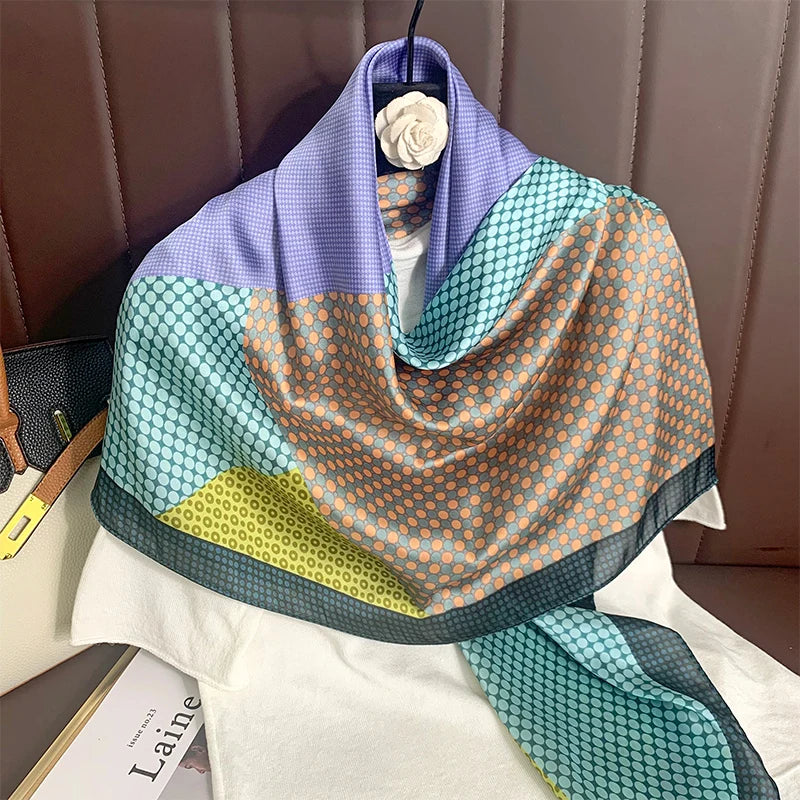 D'Uzès - Geometric Mosaic Scarf