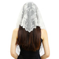 Palacios Mantilla – White Embroidered Floral Lace