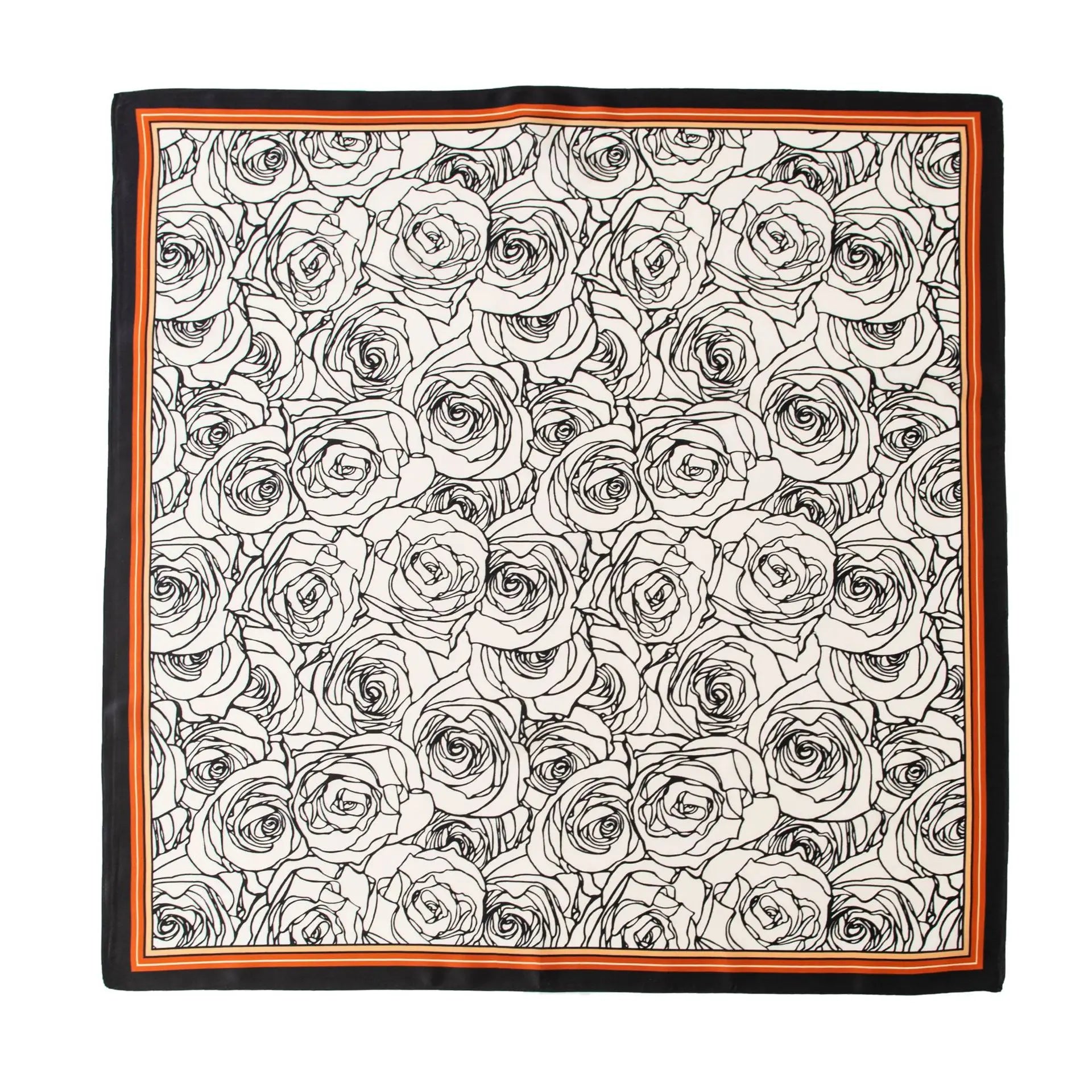 Esquivel - Noir Rose Impression Scarf