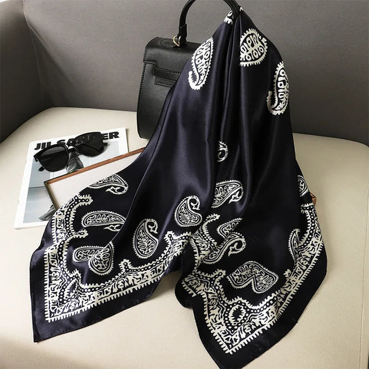 Ulloa - Black Royale Paisley Scarf