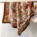 Dampierre - Geometric Odyssey Scarf – Coffee Edition