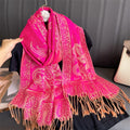 Foix - Fuchsia Bloom Shawl
