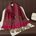 Enríquez - Crimson Elegance Shawl