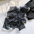 Devere - Monogram "D" Black & White Border Scarf