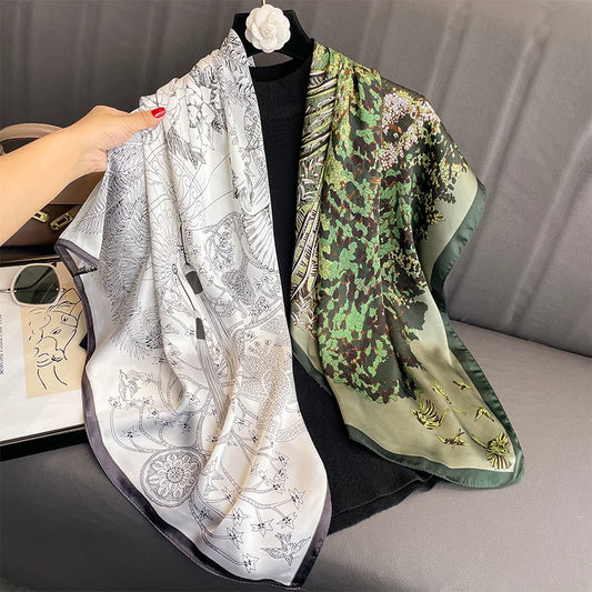 Lamoignon - Woodland Contrast Scarf