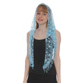 Zabala Mantilla – Sky Blue Floral Chapel Veil