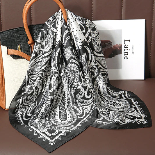 Pignatelli - Noir Paisley Scarf