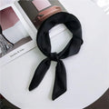 Solid - Noir Satin Scarf